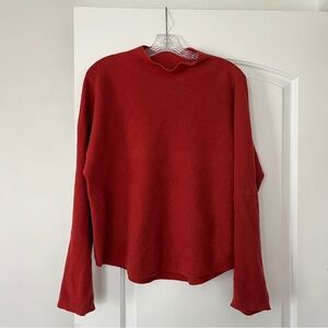 Lululemon rust mock neck sweater
